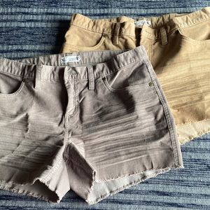 Carve Design Oahu cord shorts size 6. 2 pairs selling as a bundle